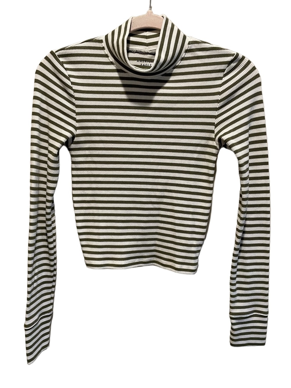 NWOT American Eagle striped long sleeve tee. Size S.